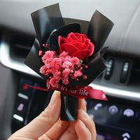 Mini bouquet exquis de gypsophile, fleurs séchées faites à la main, cadeau éternel, décoration artisanale DIY, mariage, Saint-Valentin, 10cm*7cm, 4