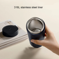 Hervidor Eléctrico Portátil Mijia de 350 ml con Pantalla de Temperatura, 2 Tazas Térmicas, Botella de Agua Autocalentable para Xiaomi Youpin