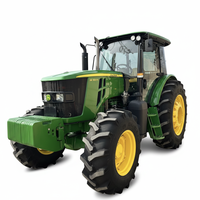 Tracteur agricole Shuangjia d'occasion 4x4 150 CV, moteur diesel 4 cylindres, tracteur à roues avec boîte de vitesses et moteur pour terres agricoles