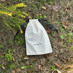 Factory Wholesale Recyclable Packaging Cotton <b>Bag</b> Nature Color Canvas Cotton <b>Dust</b> Pouch - Product Image 3