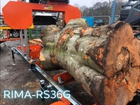 Scierie horizontale portative RIMA Forestry Machinery, scie à ruban pour bois, scierie portative avec certification TUV CE