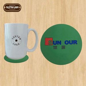 Soft Rubber <b>Vinyl</b> <b>Coaster</b> Custom Shape Pvc Drinks <b>Coasters</b> - Product Image 1