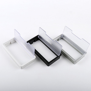 Rectangular Plastic Cable <b>Box</b> Cover Silver <b>White</b> Black Wall Mounted Office Organizer For Earphone Wire Electric Wire Behind - Product Image 2