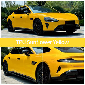 स्व-उपचार tpsglosy खत्म सूरजमुखी पीले कार रैप बॉडी पीफ रंग फिल्म रंग परिवर्तन विरोधी खरोंच 99% Uv सुरक्षा रोल - Product Image 2