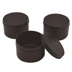 Bougies noires mates de qualité supérieure, 4oz, 8oz, 12oz, avec couvercle, livraison gratuite - Product Image 3