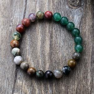 Al por mayor: Collares de cuentas de moda con cuentas de oración islámicas de 10mm, Tasbih, Rosario musulmán, de piedra natural, con separador, borla y colgante de piedra - Product Image 4