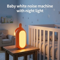 Machine à bruit blanc portable avec capteur de pleurs de bébé, veilleuse et machine à sons pour le sommeil, rechargeable par USB, apaisant pour un sommeil réparateur