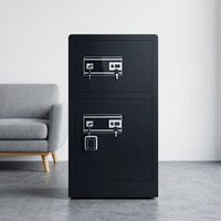 Coffre-fort de sécurité anti-vol robuste pour bureau, avec lecteur d'empreintes digitales et clavier numérique, pour bureau de direction et usage domestique