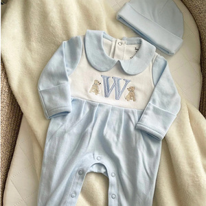 Conjunto Navideño Personalizado Para Niña Recién Nacida Otoño Invierno Con Lazo Mamelucos Para Bebé Al Por Mayor - Product Image 2