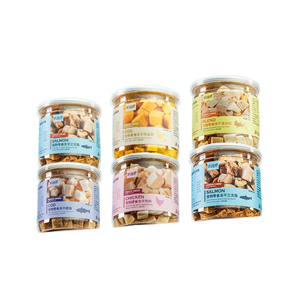 Petites boîtes de granules lyophilisées de jaune d'oeuf de caille de morue de canard de poulet pour chiens et chats - Product Image 6