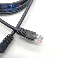 Câble plat de Communication sur mesure 28awg 8P8C RJ45, fiches modulaires, câble de réseau