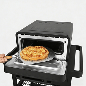 Four à pizza électrique 400 ℃   Pierre à pizza haute température chauffée des deux côtés pour la cuisson à domicile en intérieur - Product Image 2