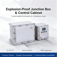 Boîtier de distribution en aluminium antidéflagrant Exd 63A IP54, panneau électrique multi-circuits pour zones dangereuses
