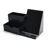 Support de charge rapide sans fil 15W pour bureau, porte-stylos, porte-cartes de visite, station de charge sans fil multifonction pour table de bureau