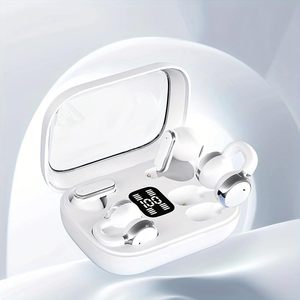 หูฟังไร้สาย 2in1 แบบหนีบหู 4 จุด พร้อมไฟ LED และหน้าจอแสดงผลดิจิตอลอัจฉริยะ - Product Image 5