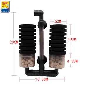 <span class=keywords><strong>Filtre</strong></span> en éponge bio en plastique écologique XINYOU pour petit <span class=keywords><strong>aquarium</strong></span> de <span class=keywords><strong>nano</strong></span>-culture, média filtrant en céramique XY-2826, bureau extérieur - Product Image 2