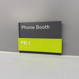 Kelly Custom all'ingrosso piastra porta Braille con Bump Touch segnaletica di guida di bordo di alta illuminazione e Logo speciale segno di Prompt per non vedenti - Product Image 1