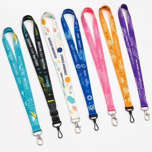 Lanière en polyester personnalisée avec logo imprimé pour les événements professionnels, les bureaux, les cadeaux promotionnels, lanières promotionnelles personnalisées - Product Image 4