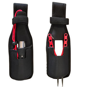 Bolsa de cintura para caña de pescar, tela Oxford negra, 36x10x1,5 cm, para pesca en el mar, uso al aire libre unisex - Product Image 4