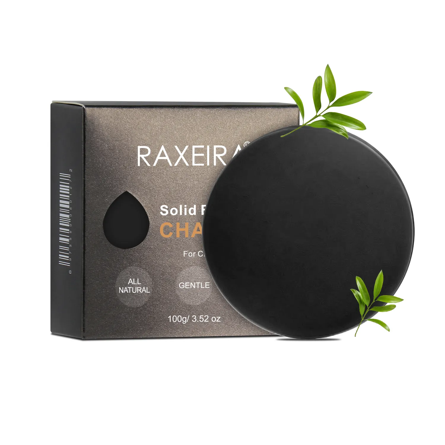 Private Label Natural Organic Palm Coconut Lavender Essential Oil Bamboo Black Activated Charcoal Soap Bar