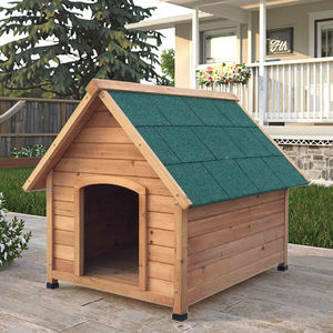 SDD004 Caseta <span class=keywords><strong>de</strong></span> perro <span class=keywords><strong>de</strong></span> <span class=keywords><strong>madera</strong></span> <span class=keywords><strong>para</strong></span> <span class=keywords><strong>perros</strong></span> pequeños, medianos y grandes, impermeable, perrera <span class=keywords><strong>para</strong></span> exteriores/interiores, refugio <span class=keywords><strong>para</strong></span> cachorros con piso elevado - Product Image 6