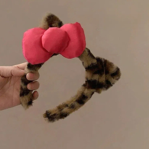 Diadema de Orejas de Gato con Lazo Lindo de Diseño Popular para Niñas, Diademas de Moda para Mujer, Accesorios para el Cabello, Joyería al por Mayor - Product Image 4