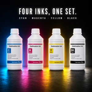 Encre de sublimation pour tête d'impression Kyocera 1000ml KCMY 4 couleurs, transfert thermique haute vitesse pour tête d'impression industrielle, vente en gros - Product Image 1