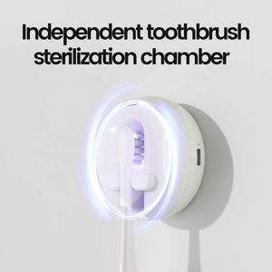 Fabriek Muur Gemonteerde Uv Tandenborstel Sterilisator Uv Tandenborstel Ontsmettingsmiddel Elektrische Tandenborstel Sterilisator Houder Ultraviolet - Product Image 4