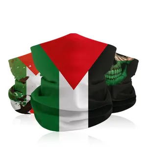 卸売カスタムパレスチナ国旗バンダナスカーフPLEパレスチナバンダナスカーフパレスチナ多機能マジック帽子ヘッドスカーフ