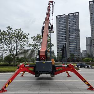 리프팅 플라이 지브 크롤러 유압 기어 모터 베어링 구성 요소가있는 미니 스파이더 크레인 - Product Image 5