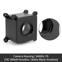 Pièces usinées CNC de haute précision OEM, boîtier de bouton d'arrêt d'urgence pour robot, aluminium, livraison rapide, fournisseur