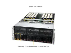Serveurs Supermicro GPU A + 4U AS-4125GS-TNRT calcul haute performance AMD9005 CPU 8 cartes serveur de support flexible - Product Image 2