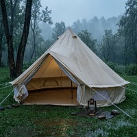 Yurt de luxe pour 4/6 personnes, en toile imperméable 330 g/m², avec cheminée, pour hôtel, camping ou site de loisirs