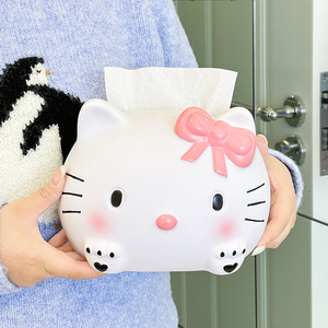 <strong>Hello</strong> <strong>Kitty</strong> Tissue <strong>Box</strong> Little Red Book High-Looking Plastic Desktop Ornament Multi-Functional Decorative Home Item Resin - Product Image 1