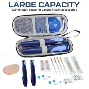 Sac isotherme pour insuline avec logo personnalisé, en EVA, avec pack de glace réutilisable, sac de refroidissement pour stylo à insuline, étui de transport médical pour le stockage des médicaments pour diabétiques - Product Image 6