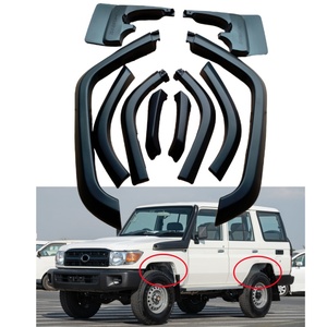 YBJ 자동차 액세서리 10PCS 휠 아치 토요타 랜드 크루저 FJ76 79 70 LC76 2007-2021 4 도어 SUV LC79 펜더 플레어 - Product Image 1