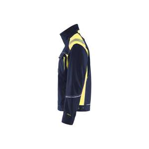 BLAKLADER - 409513708833XS Chaqueta Craftsman con reflector de corte Azul marino/Amarillo Hi-vis-EAN 7330509574362 ROPA DE TRABAJO DE 2017 - Product Image 4