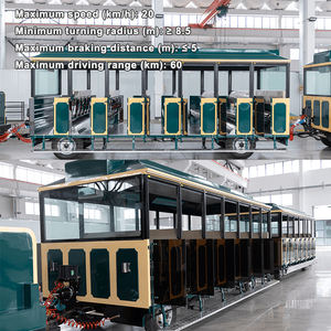 <span class=keywords><strong>Tren</strong></span> Eléctrico Aodudu72 con 72 Asientos, Construcción Metálica, Funciona con Batería, Puerta Automática sin Rieles, para Niños - Product Image 3