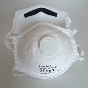 Masker KN95 PM2.5 FFP2 Sekali Pakai Industri dengan Katup 4-Lapisan Karbon Aktif Lipat Bentuk Cangkir Wajah Bersertifikasi EN149 - Product Image 2