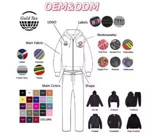 للبيع بالجملة صندوق فاخر عالي الجودة بشعار مخصص ، G ، G ، قطن ثقيل الوزن من الصوف ، فارغ ، كبير الحجم ، للنساء ، مقاس كبير ، سترات بغطاء رأس للرجال - Product Image 5