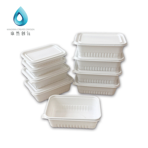 Kangran tạo ra oxy phong cách Mỹ 5 ngăn thức ăn nóng Hộp Ăn Trưa lò vi sóng tủ đông phân hủy sinh học nhà hàng dùng một lần - Product Image 6