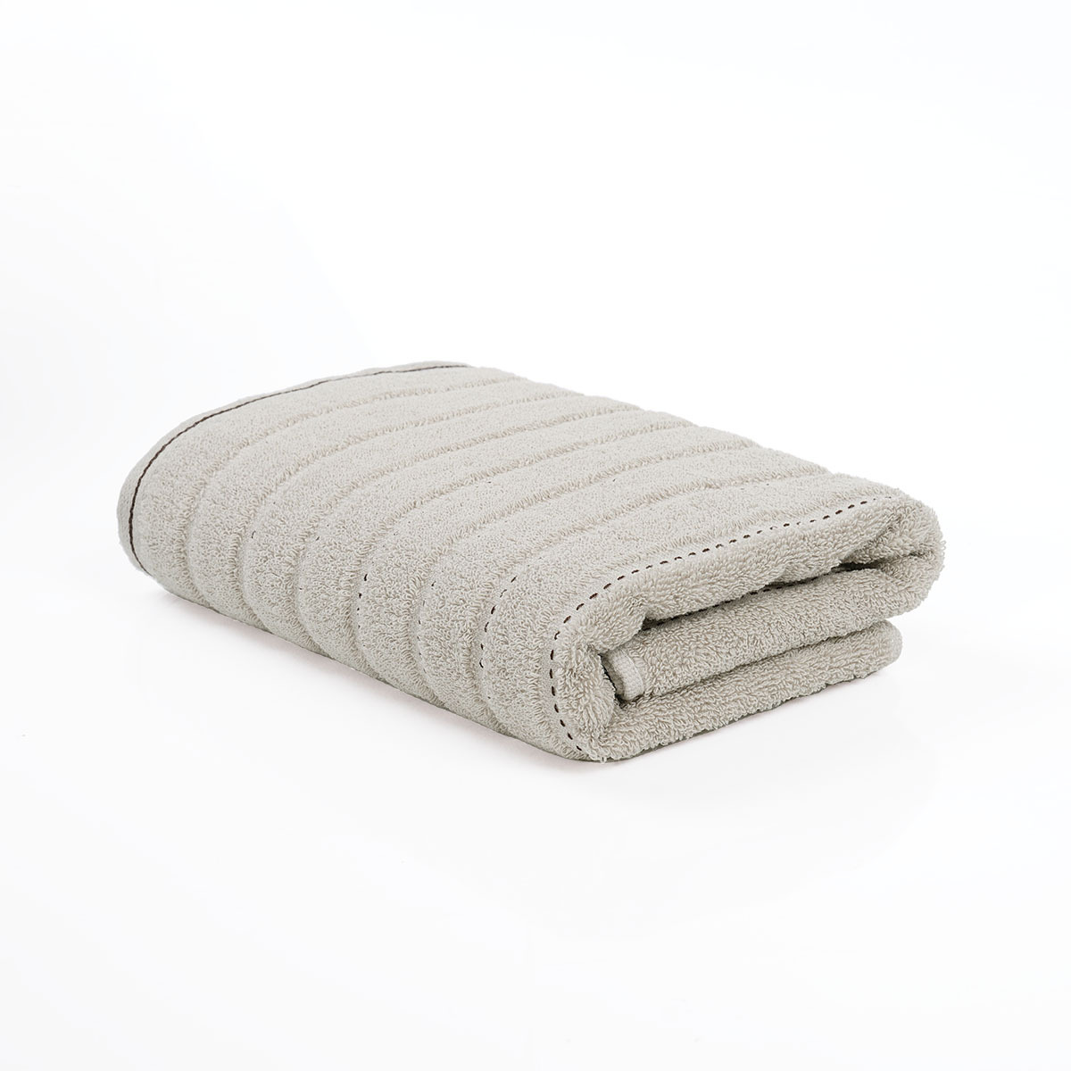 ผ้าเช็ดตัวผืนเล็กลายเส้นประ [สีเทา]