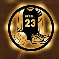 Letrero LED de Neón Personalizado al por Mayor de Neonawall, Diseño de Camiseta de Voleibol, Luz de Neón USB Regulable para el Hogar, Deportes, Fiestas y Festivales