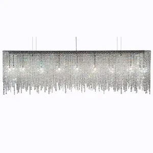 Modern Designer Led Glass Crystal Dining Room Decorative Chandelier Ceiling Pendant Lighting