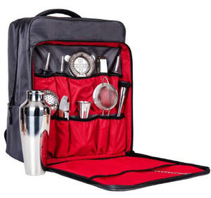<span class=keywords><strong>Set</strong></span> di Strumenti Perfetti per Bar Domestico con Zaino Porta Attrezzi Grande per 6 Bottiglie, <span class=keywords><strong>Set</strong></span> Shaker per <span class=keywords><strong>Cocktail</strong></span> Impermeabile per Bar - Product Image 1