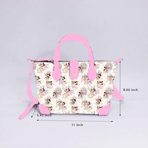 Bolso Tote de Nailon Impermeable con Correa de Hombro Desmontable y Hebilla de Cabeza de Ratón Dorada Personalizada de Magic Kingdom, Bolsa Grande para Parque Temático - Product Image 3