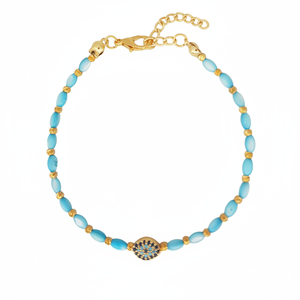 สร้อยข้อมือลูกปัดแฟชั่นตาปีศาจ - Product Image 2