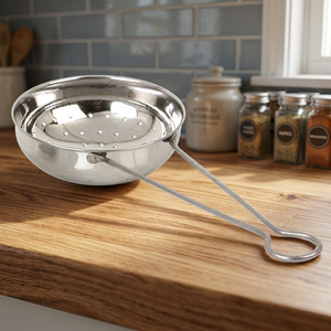 Passoire de cuisine en acier inoxydable avec poignée en fil métallique - Écologique Mayur Exports 20 cm - Product Image 2