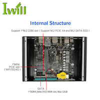 Mini pc Sin ventilador, dispositivo dual lan in-tel i211 i5 10210U Win10 quad core 6 USB