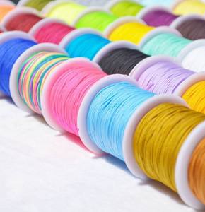 Dây phụ kiện nylon tết dày 0.8mm bán buôn, dây thắt nút Trung Quốc dùng cho may mặc, dây nylon tròn, chỉ làm đồ trang sức - Product Image 5